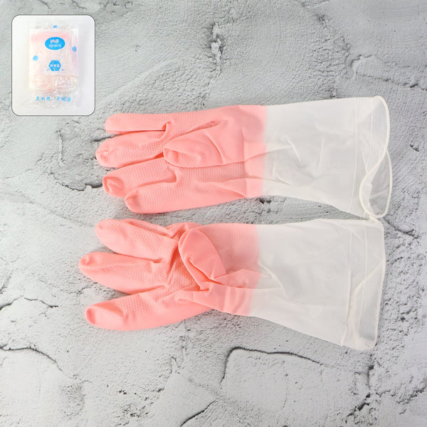 Large Size Reusable Household Cleaning Gloves - (1 Pair)