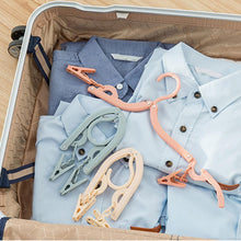 Folding Hanger with Clips for Clothes, Adjustable Hanger (1 Pc)