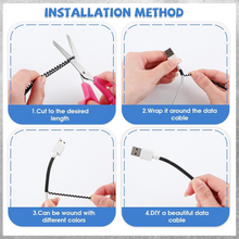 Metallic Cable Protector for Cords & Headphones (Spiral Wrap)