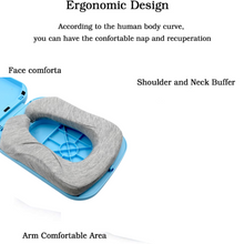 Foldable Soft Nap Doughnut Pillow – Slow-Rebound, Portable Head Cushion for Kids & Office