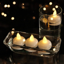 Set of 12 Flameless Floating Candles Battery Operated Tea Lights Tealight Candle - Decorative, Wedding., Diwali( Diya , Divo , Diva , Deepak , Jyoti ,)