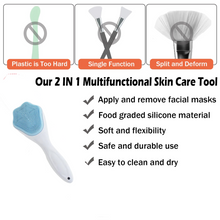 Silicone Face Scrubber Exfoliating Brush, Manual Handheld Facial Cleansing Brush (1 Pc)