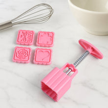 Multipurpose Cookie Biscuit Stamp Mold Set with Press Handle