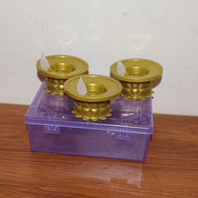 Set of 3 Water Sensor LED Golden Diyas