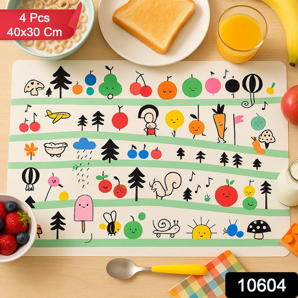 Kids Friendly Cartoon Print Dining Table
