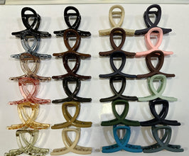 Plastic Hair Clamp Grip, Simple Matte Hair Barrette Clamp (1 Pc)