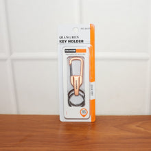 Premium Metal Keychain Carabiner Clip Hook with Dual Key Rings (1 Pc)