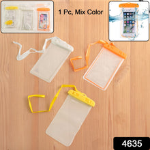 Mobile Waterproof Sealed Transparent Plastic Bag / Pouch Cover for All Mobile Phones