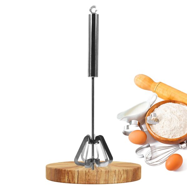 Hand Push Mixer, Egg Whisk, Stainless Steel Blender
