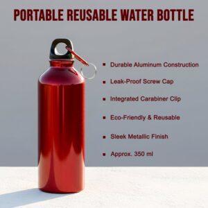 Portable Reusable Water Bottle – 350 ml | Leakproof, BPA‑Free, Travel Friendly