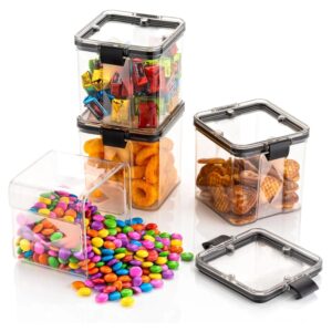 4 Pc Square Food Storage Containers – 700 ml Airtight Kitchen Set