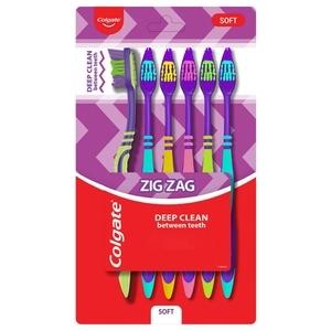 Colgate Zig Zag Deep Clean Assorted Soft Toothbrush 6 pcs