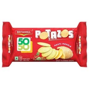 Britannia 50-50 Potazos Masti Masala Spicy Flavoured Crisps 71.5 g