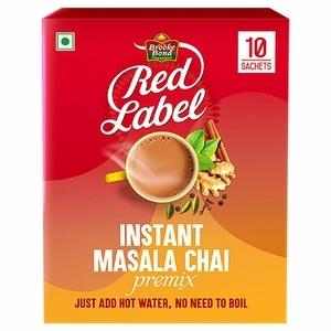 Red Label Instant Masala Chai Premix 13 g (Pack of 10)