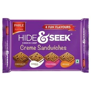 Parle Hide & Seek 4 Flavour Choco Chip Creme Biscuit 400 g